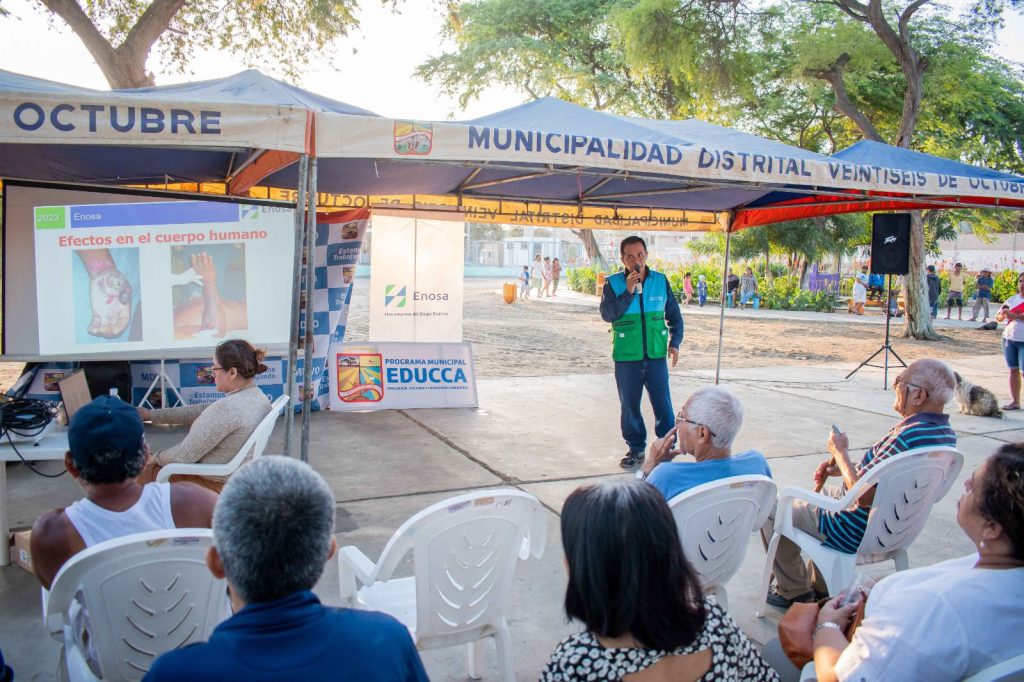 Enosa y Municipalidad de Veintiséis de Octubre recuperan espacios públicos