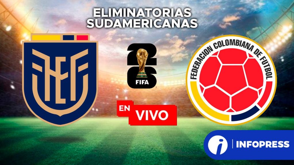 ECDF EN VIVO Ecuador vs Colombia por las Eliminatorias sudamericanas 2026