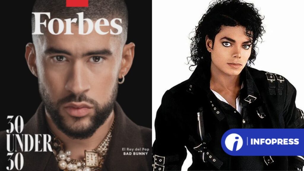 Bad Bunny le quitó el título a Michael Jackson como "Rey del pop", según revista Forbes
