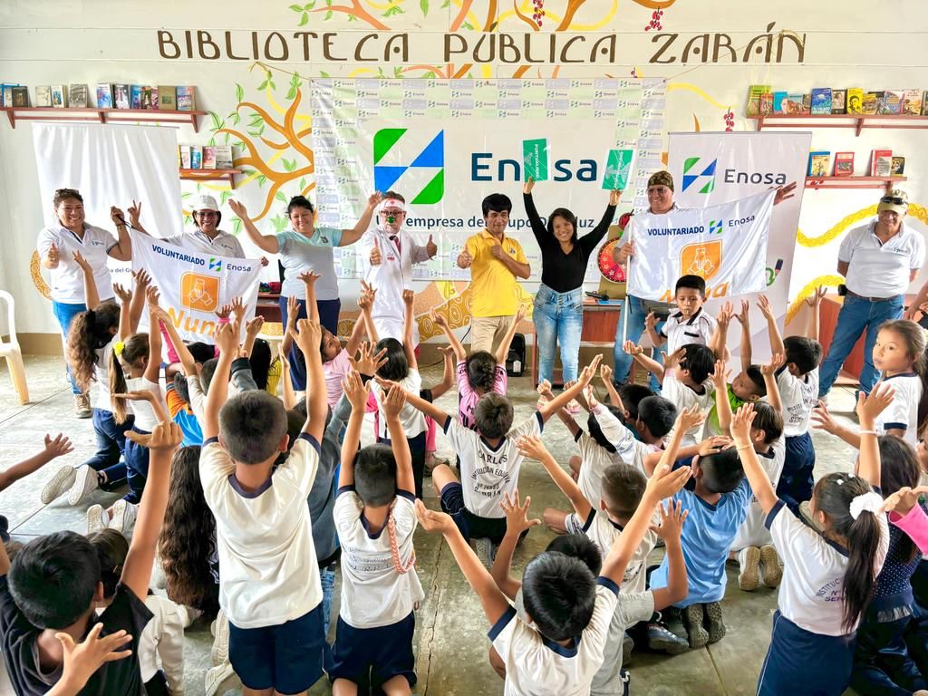 Voluntariado de Enosa lleva educación, salud y economía al centro poblado de Serrán