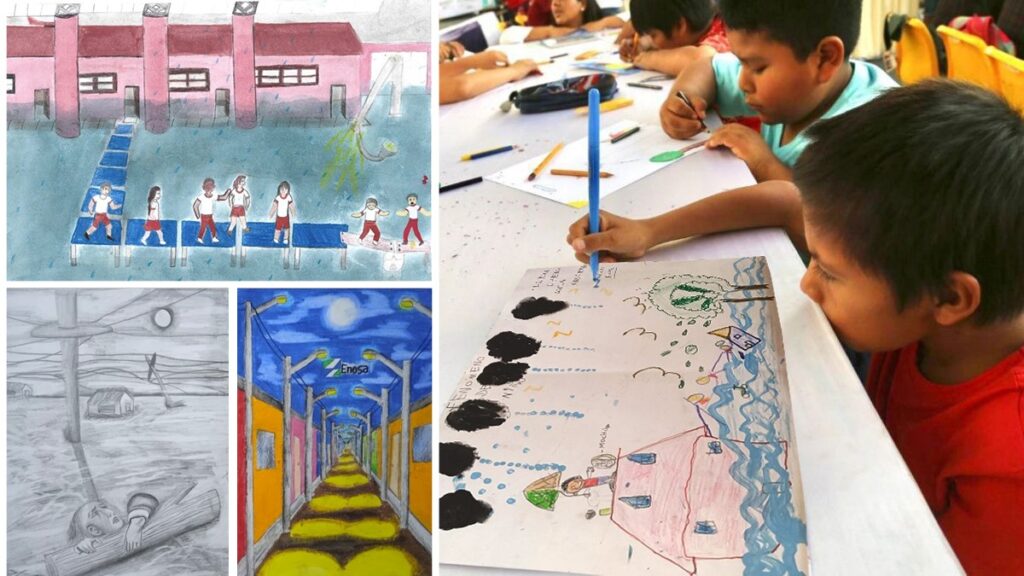 Alumnos de Piura destacan el concurso regional de dibujo