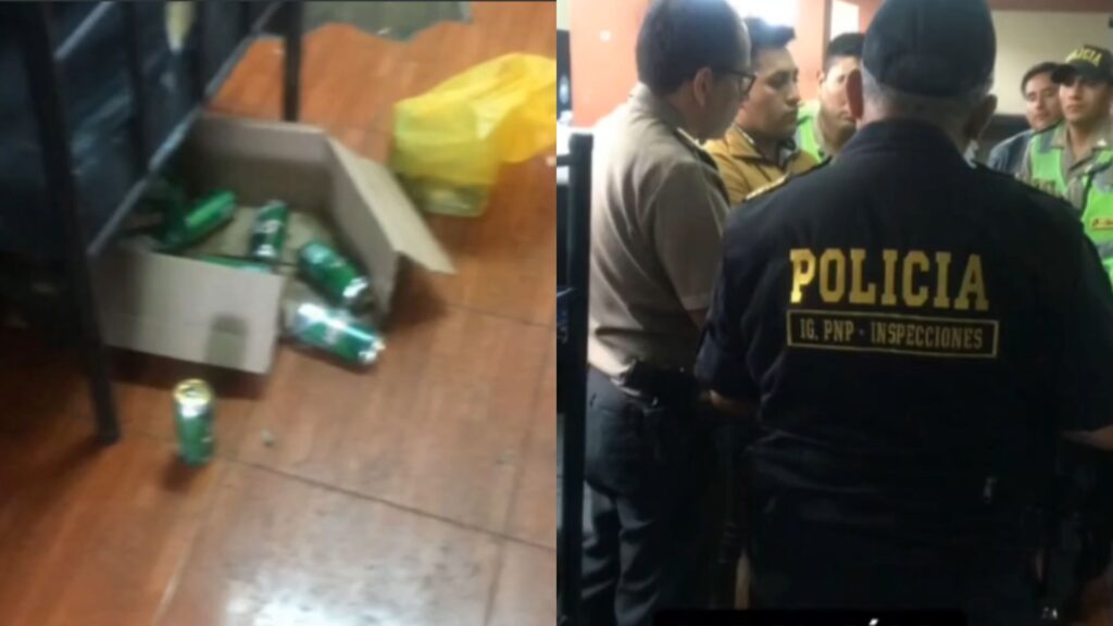 Encuentran a seis policías bebiendo alcohol en comisaría de Lima