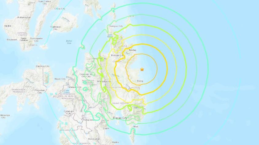 Terremoto en Filipinas: alerta de "tsunami destructivo" tras terremoto de 7.6