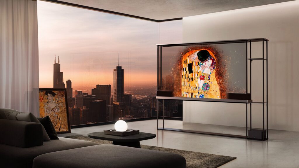 LG lanza el primer televisor OLED transparentee inalámbrico del mundo