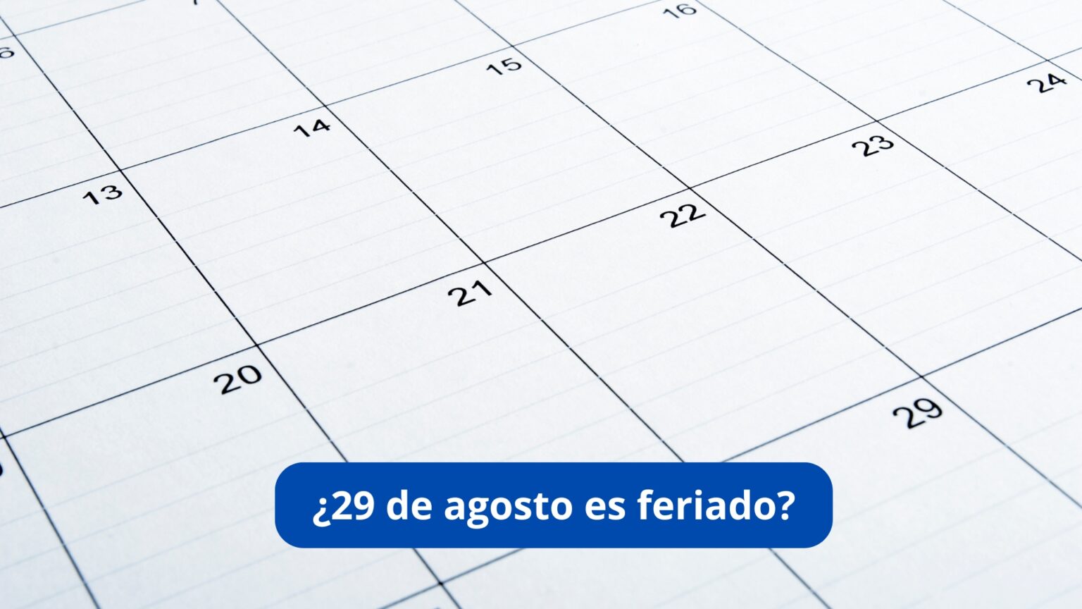 ¿El 29 de agosto será feriado? Conoce lo que indica El Peruano