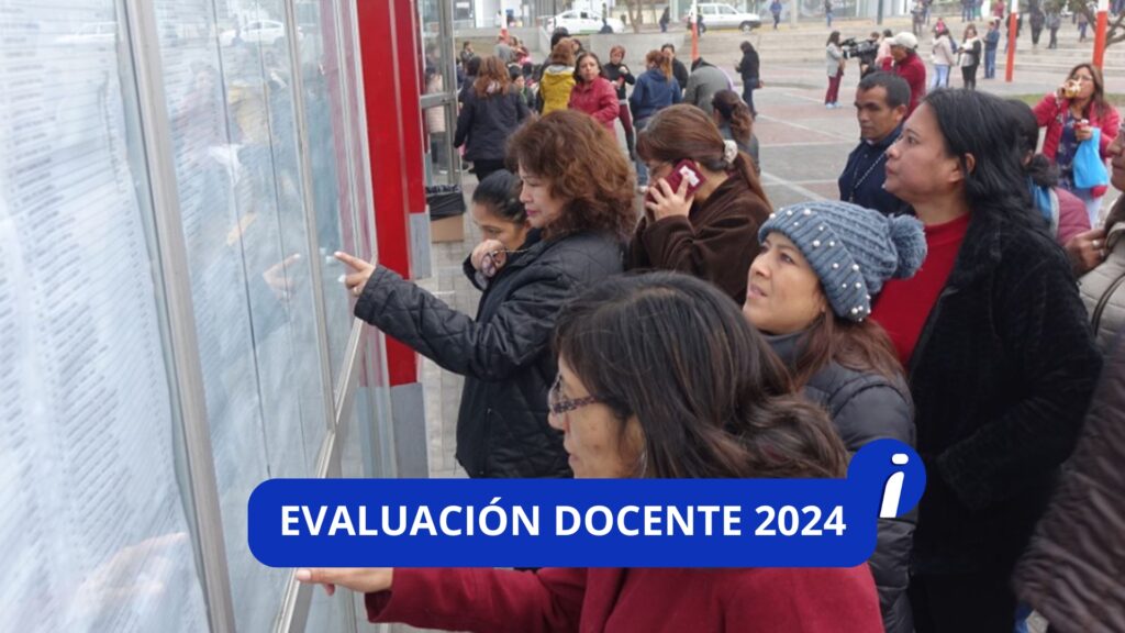 Evaluación docente 2024: cronograma, local, inscripción y temario