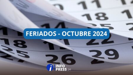 Consulta AQUÍ los feriados para octubre 2024 en Perú conoce cuándo inicia el próximo feriado largo