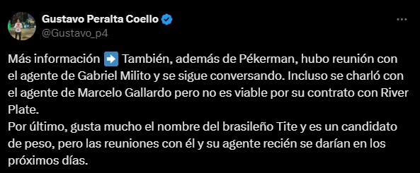 José Pekerman, Gabriel Milito y Tite entre los candidatos para ser el nuevo entrenador de la selección peruana