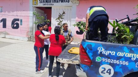 Piura: entregan plantones a colegio de Castilla para promover educación ambiental