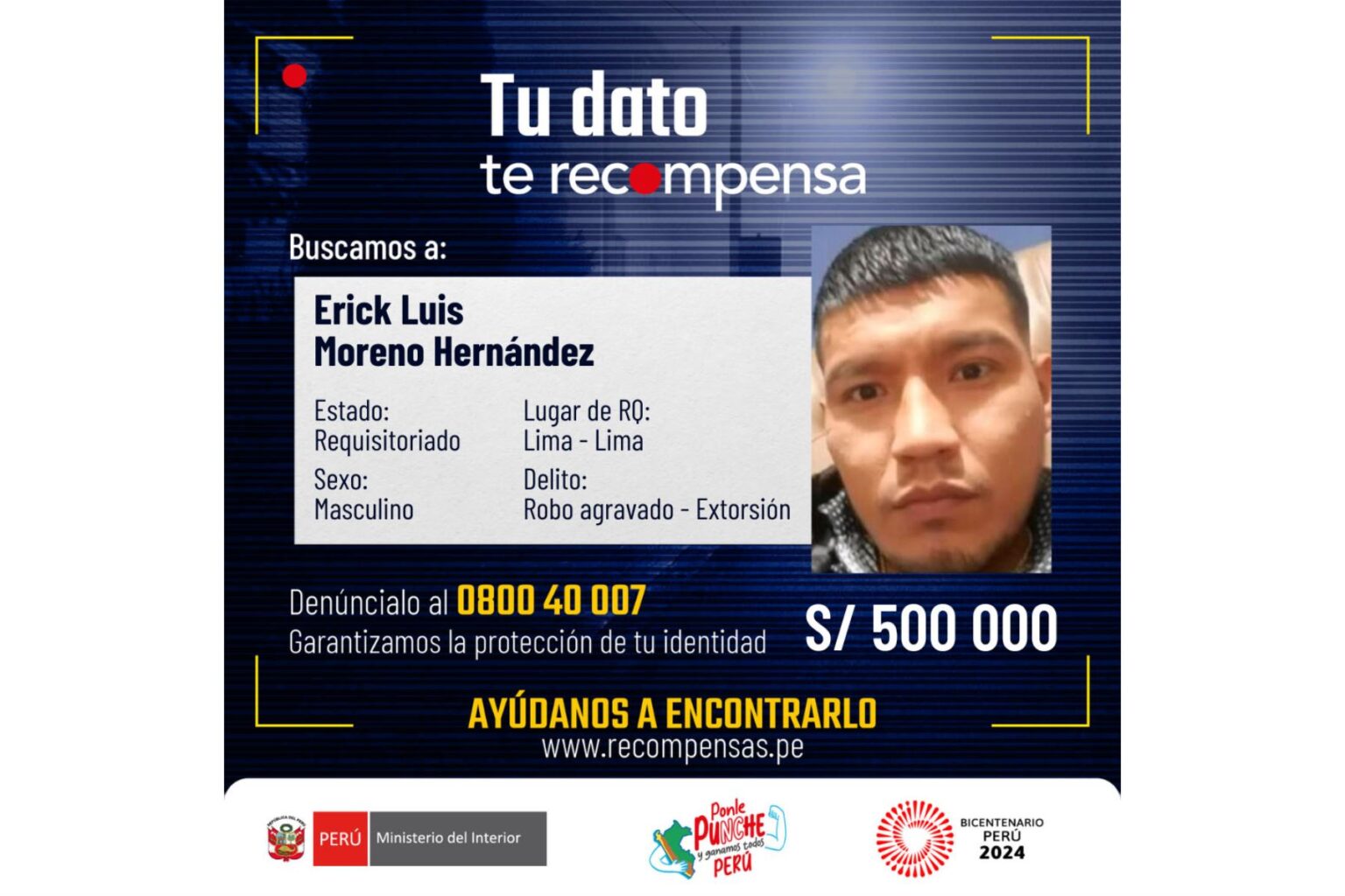 Policía Nacional desmiente captura de “el Monstruo” en Brasil