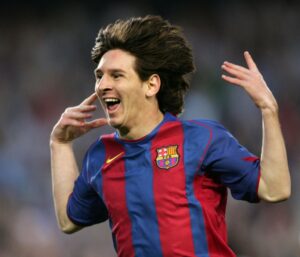 Se cumplen 20 años del primer gol oficial de Lionel Messi con el FC Barcelona