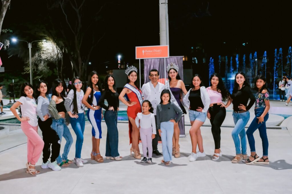 Piura: jóvenes reciben clases de pasarela en master class realizada en parque Néstor Martos
