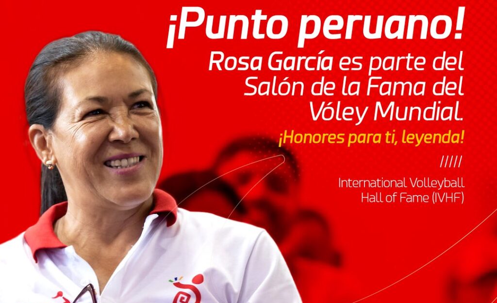 Rosa García ingresa al Salón de la Fama del Vóley Mundial