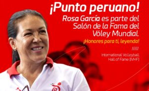 Rosa García ingresa al Salón de la Fama del Vóley Mundial