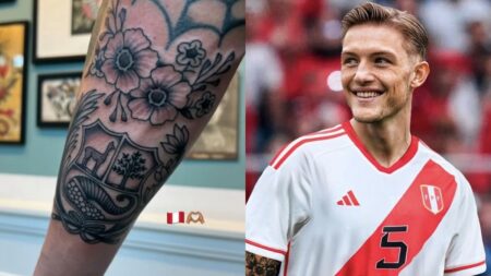Oliver Sonne se tatúa el Escudo Nacional y reafirma su amor por el Perú