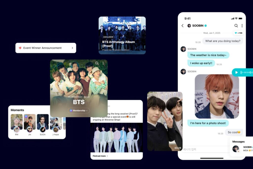 Weverse rompe récords tras el regreso de BTS y supera los 150 millones de descargas