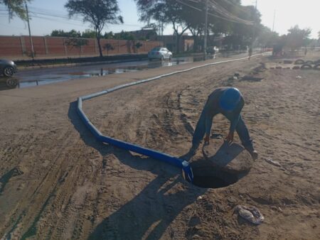 EPS Grau continúa con trabajos de rehabilitación del alcantarillado en Parque Centenario