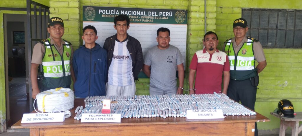 Ayabaca: Intervienen campamento donde se almacenaba explosivos para minería ilegal