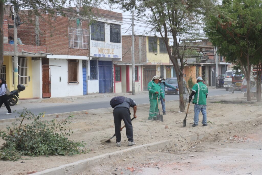 MPP realiza labores de limpieza en Av. Los Algarrobos para mejorar el entorno urbano