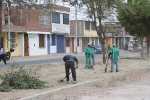 MPP realiza labores de limpieza en Av. Los Algarrobos para mejorar el entorno urbano