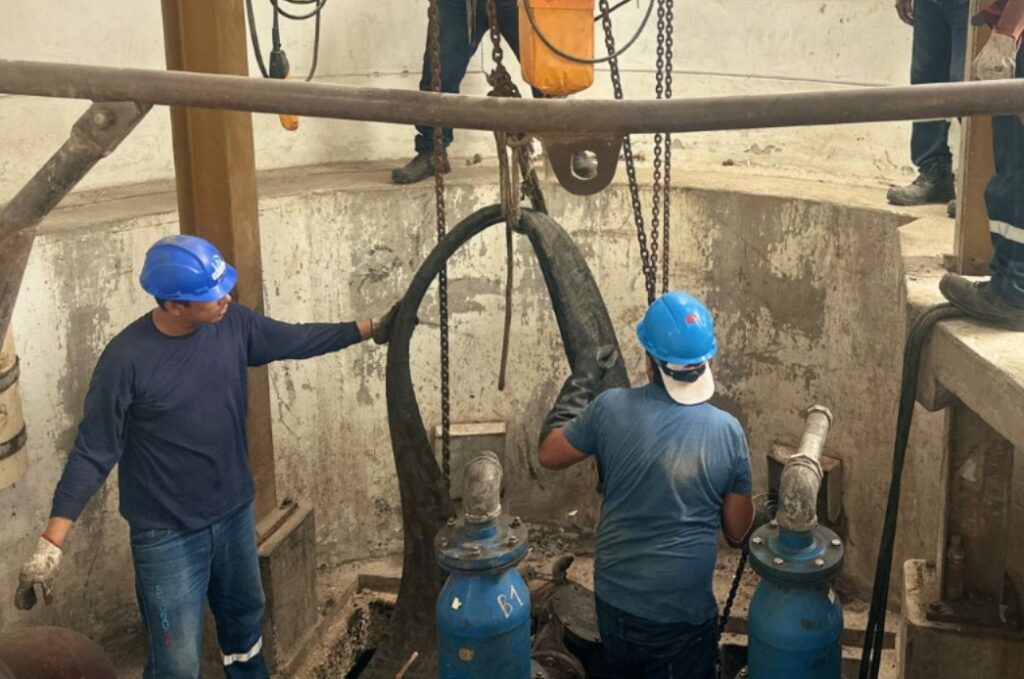 EPS Grau realiza trabajos correctivos de emergencia en EBAR San José