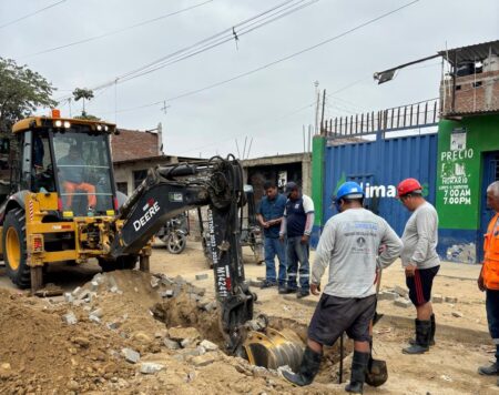 Sullana: EPS Grau realiza trabajos de mejoramiento del sistema de alcantarillado en El Porvenir