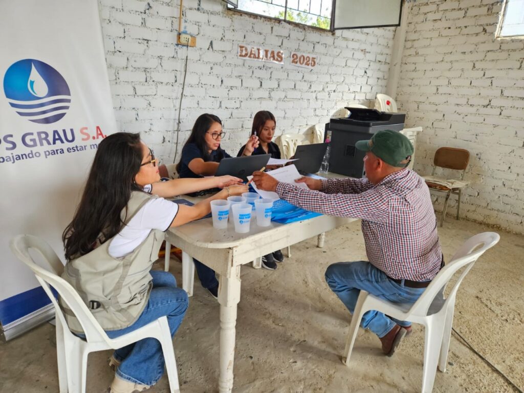 Instalarán 800 medidores de agua en el asentamiento humano Las Dalias