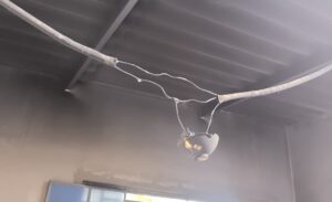 Conexión clandestina eléctrica fue causa de incendio en caserío Puente de los Serranos