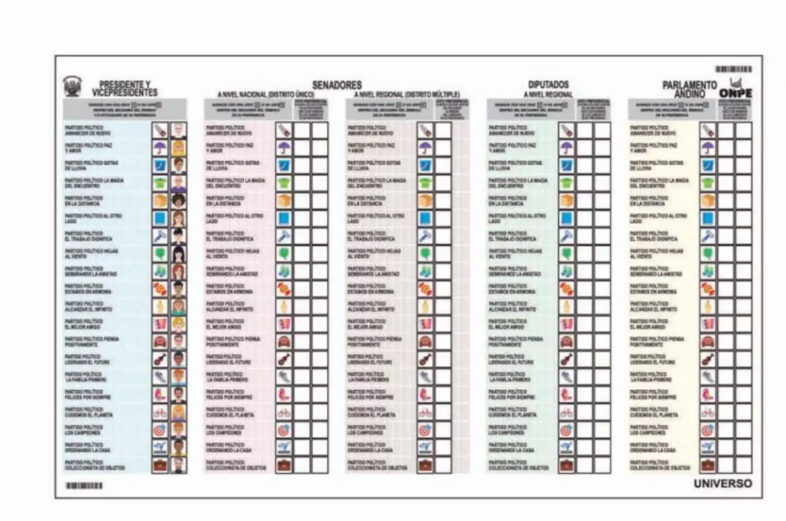ONPE presentará el nuevo diseño de la cédula de votación para las Elecciones Generales 2026 ONPE presentará el nuevo diseño de la cédula de votación para las Elecciones Generales 2026