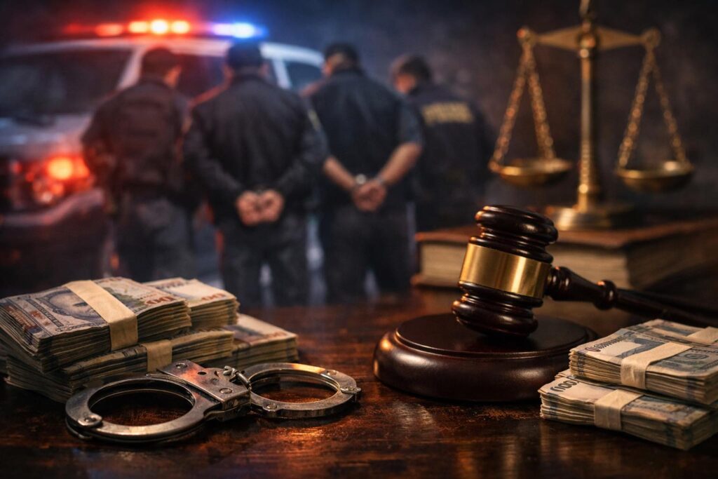 Condenan a tres policías por falso operativo y robo de S/ 350 mil