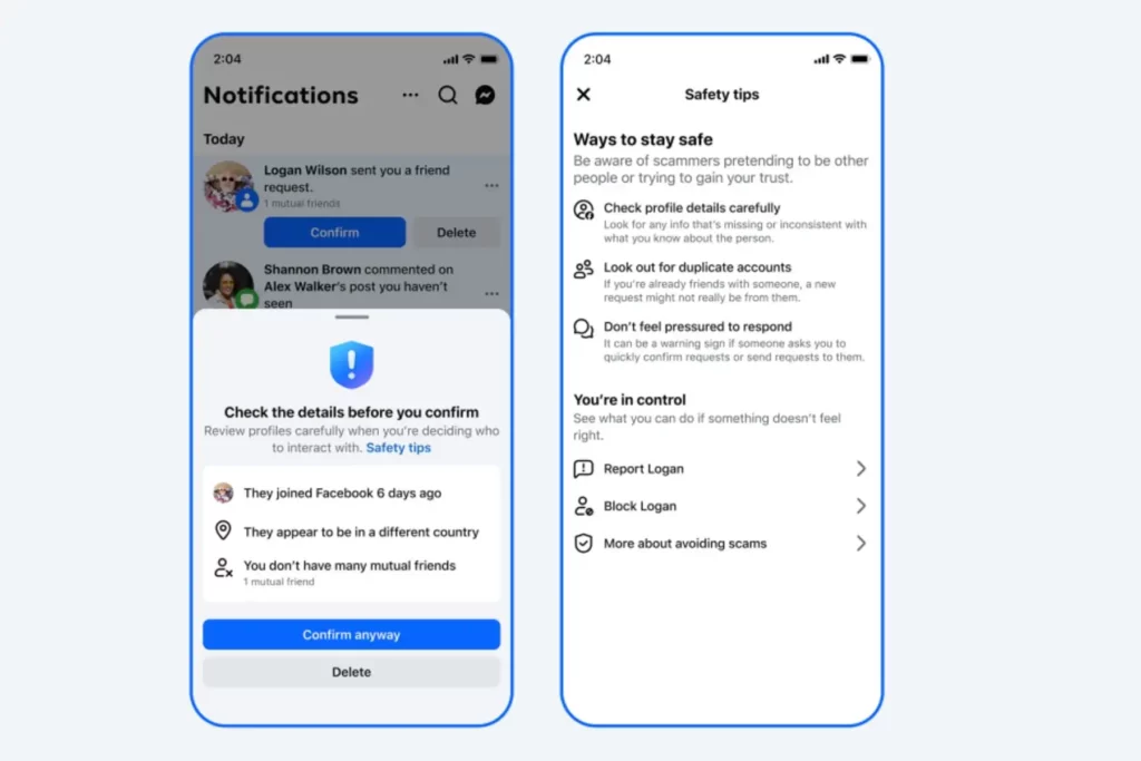 Facebook mostrará advertencias cuando una solicitud de amistad sea sospechosa