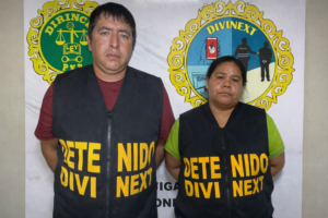 Policía detiene a extorsionador y cómplice que trabajaba como auxiliar de nido