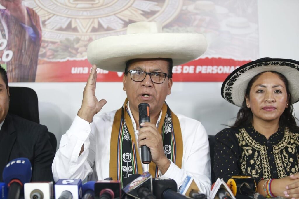 Roberto Sánchez afirma que "el proceso electoral no ha concluido" y convoca a marcha para este viernes