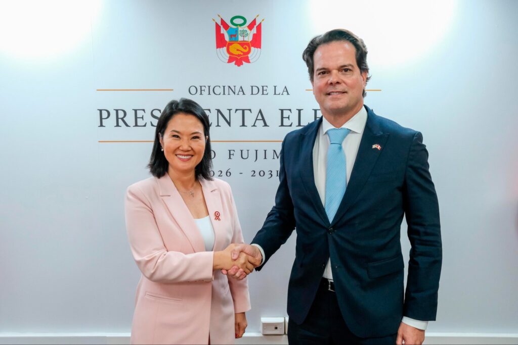 Keiko Fujimori se reunió con el embajador de Estados Unidos para abordar cooperación y comercio