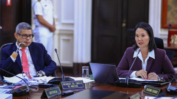 Keiko Fujimori lidera sesión del Consejo de Ministros sobre facultades legislativas y presupuesto 2027