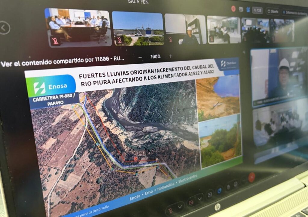 Desborde del río Piura derriba postes y deja sin servicio eléctrico a Tambogrande durante ocho horas