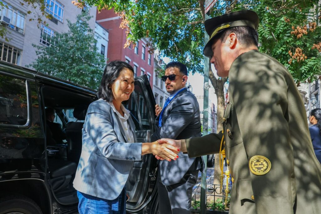 Keiko Fujimori llega a Nueva York para participar en la Asamblea General de la ONU