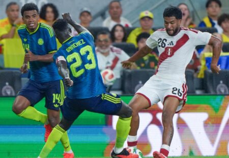 Perú perdió 2-0 ante Colombia y cerró su gira por Norteamérica sin victorias
